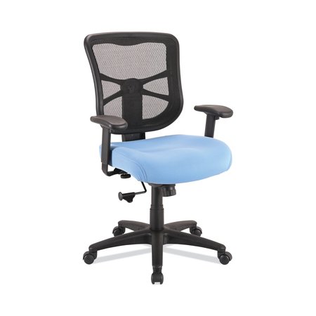 Alera Elusion Mesh Mid-Back Swivel/Tilt Chair, Up to 275 lb, 17.9" to 21.8" Seat Height, Light Blue Seat ALEEL42BME70B